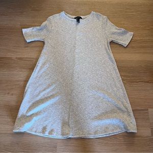 Forever 21 grey knit short sleeve tshirt dress